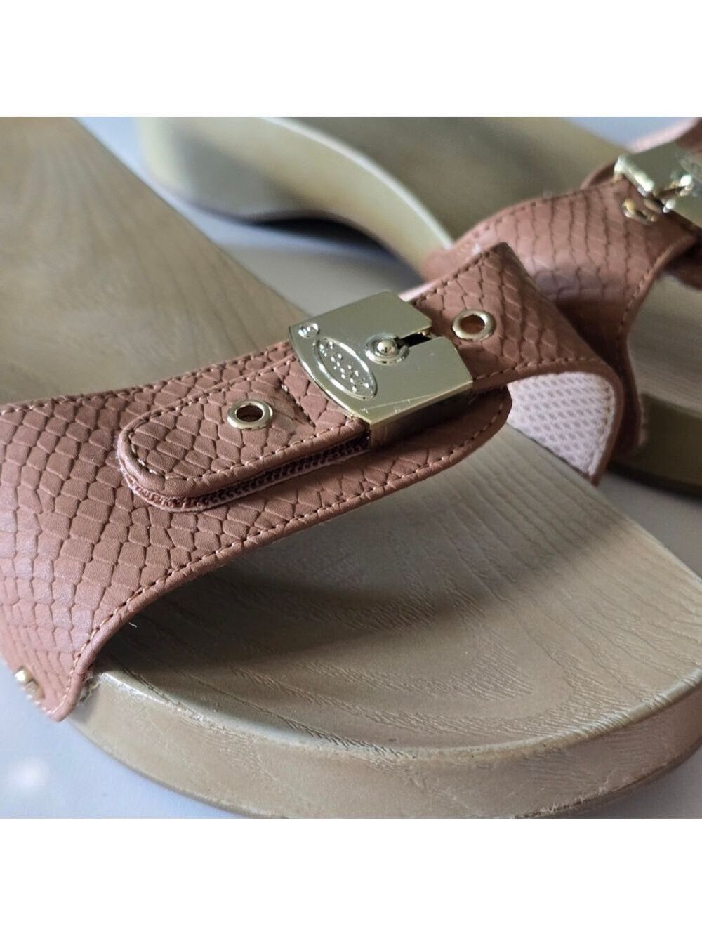 Dr. Scholl's Tan Mules with Ergonomic Footbed - Picture 2 of 9